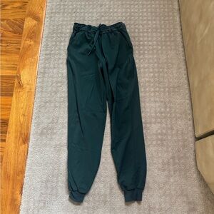 Lululemon high rise joggers dark forest green